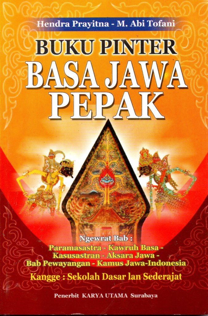 BUKU PINTER BASA JAWA PEPAK