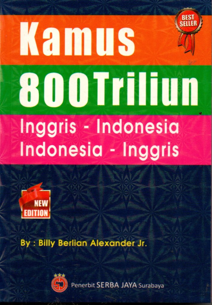 KAMUS INGGRIS-INDONESIA 800 TRILIUN