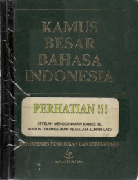 KAMUS BESAR BAHASA INDONESIA