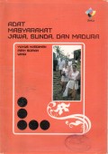 ADAT MASYARAKAT JAWA, SUNDA, DAN MADURA