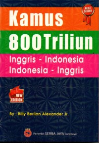 KAMUS INGGRIS-INDONESIA 800 TRILIUN